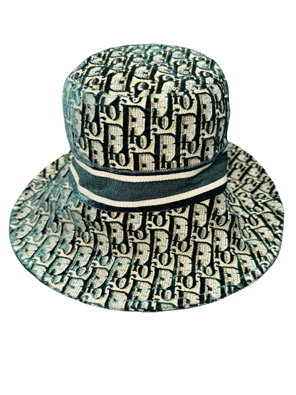 DIOR Pre-Loved Oblique Brim Bucket Hat