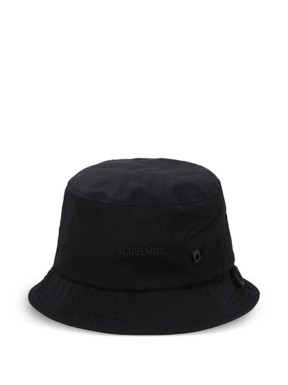 JACQUEMUS Le Bob Nylon Bucket Hat Black