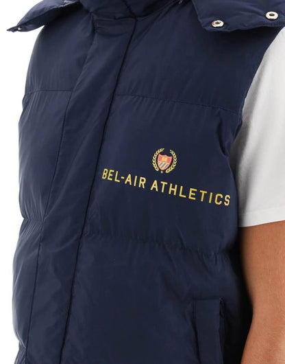 BEL-AIR ATHLETICS Padded Gilet Jacket Blue
