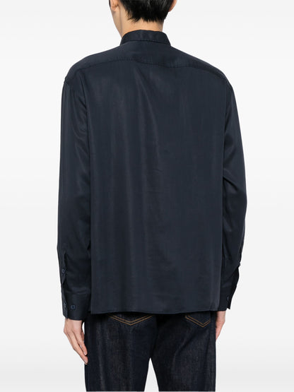 BOSS C-Cory Long Sleeve Cotton Shirt Navy
