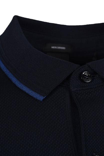 BOSS H-Prout 59 Cotton Polo Shirt Navy
