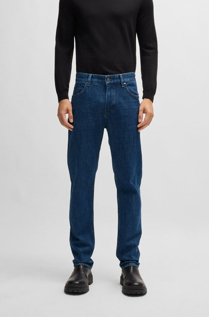 BOSS H-Re.Maine Regular Fit Stretch Denim Jeans Blue