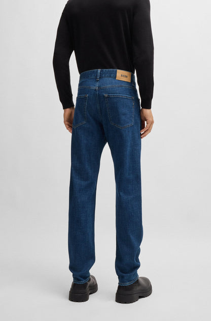 BOSS H-Re.Maine Regular Fit Stretch Denim Jeans Blue