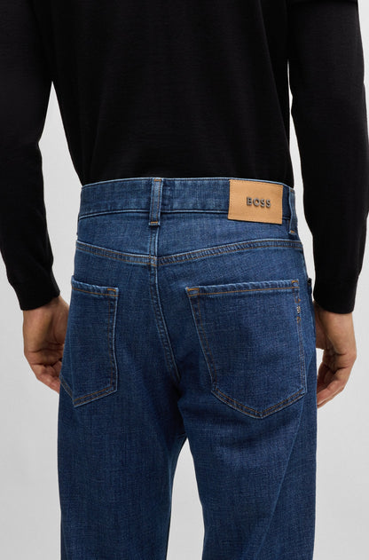 BOSS H-Re.Maine Regular Fit Stretch Denim Jeans Blue