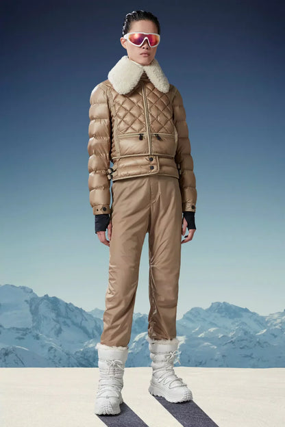 MONCLER GRENOBLE WOMEN Chaviere Short Down Jacket Off White