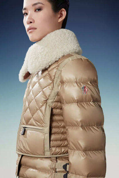 MONCLER GRENOBLE WOMEN Chaviere Short Down Jacket Off White