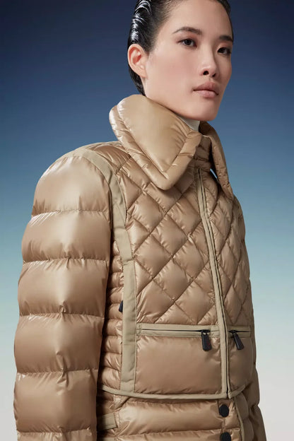 MONCLER GRENOBLE WOMEN Chaviere Short Down Jacket Off White