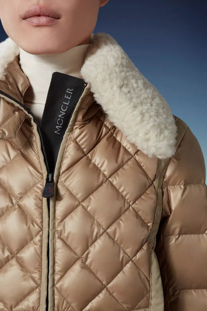 MONCLER GRENOBLE WOMEN Chaviere Short Down Jacket Off White