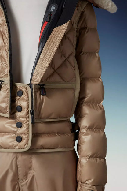 MONCLER GRENOBLE WOMEN Chaviere Short Down Jacket Off White