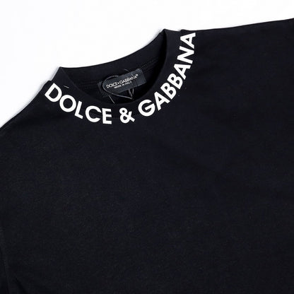 Dolce & Gabbana Neck Logo T-Shirt Black