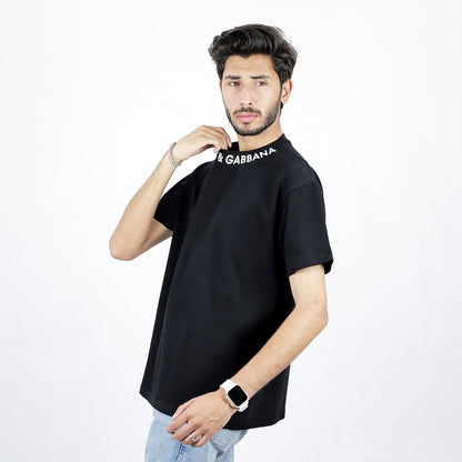 Dolce & Gabbana Neck Logo T-Shirt Black