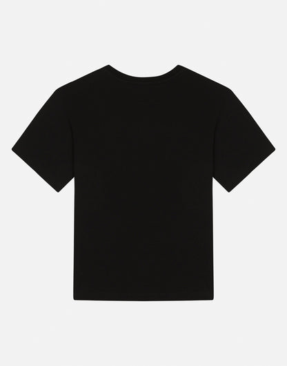 Dolce & Gabbana Neck Logo T-Shirt Black