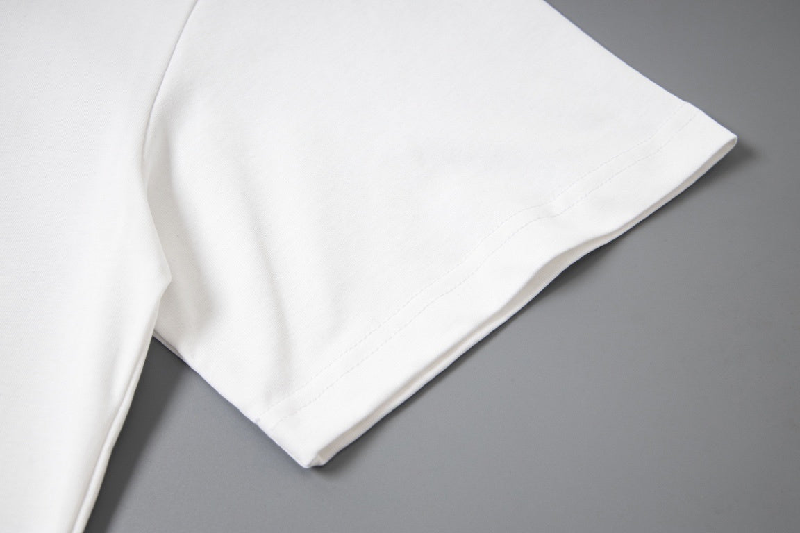 Prada Milano T-Shirt with Red Embroidered Logo