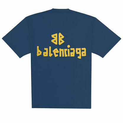 Balenciaga Tape Type T-Shirt Blue