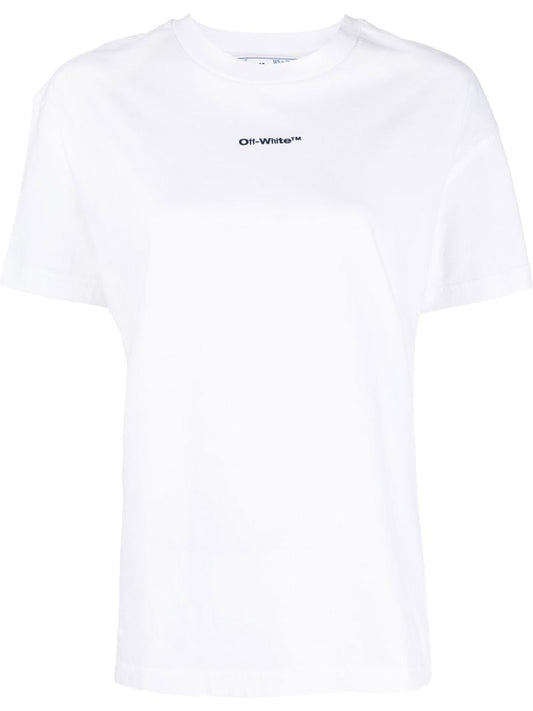 OFF-WHITE WOMEN Tie Dye Arrow Casual T-Shirt White