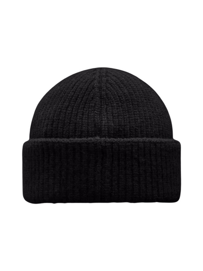 MONCLER GENIUS X 2 MONCLER 1952 Logo Patch Beanie Black