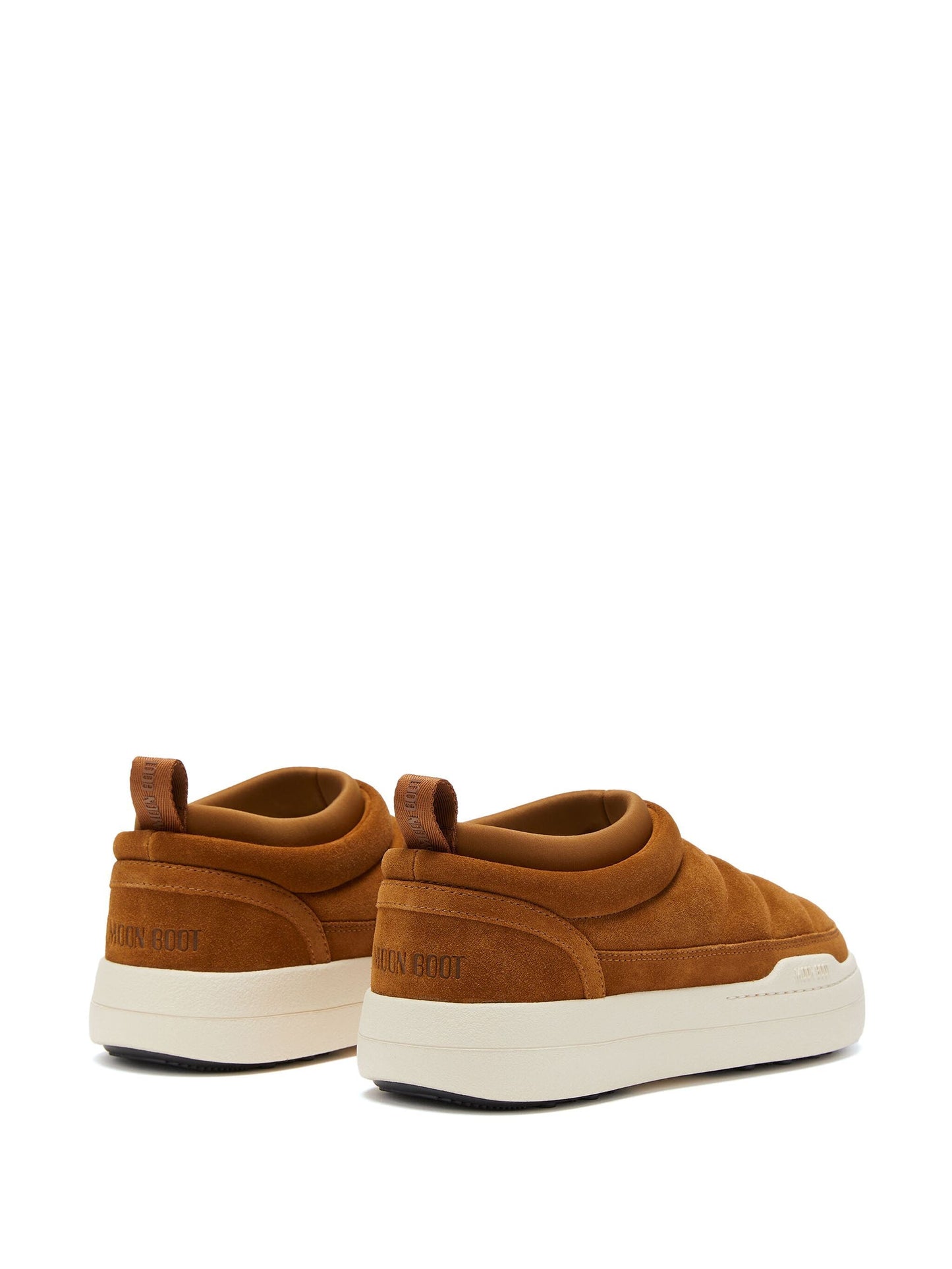 MOON BOOT Park Soft Suede Sneakers Cognac
