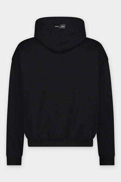 BALR X ISHU Reflective Hoodie Black