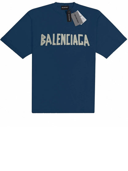 Balenciaga Tape Type T-Shirt Blue